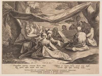 Fiesta musical al aire libre de Cornelis Galle I