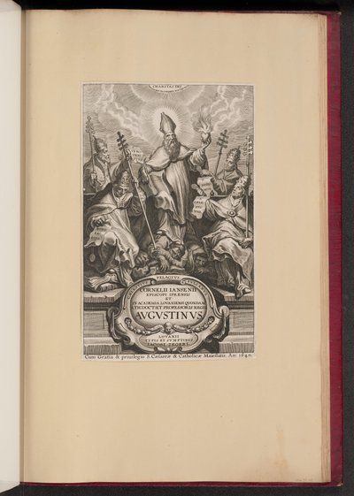 Página de título para Cornelii Iansenii ... Avgvstinvs de Cornelis Galle I after Sir Peter Paul Rubens