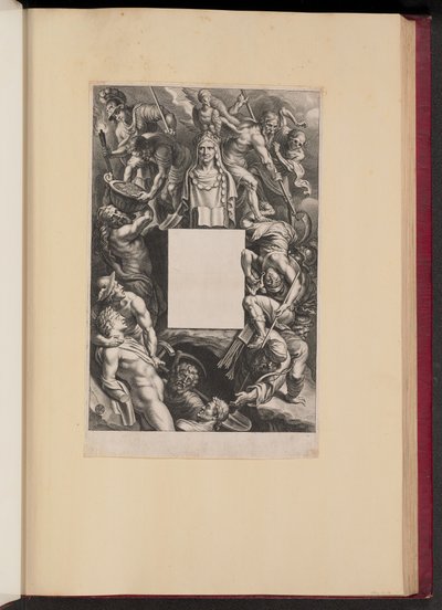 Página de Título para Hubert Goltzius, Romanae et Graecae Antiqvitatis Monvmenta (Opera Omnia, I) de Cornelis Galle I after Sir Peter Paul Rubens