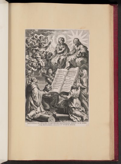 Página de título para Ludovicus Blosius, Opera de Cornelis Galle I after Sir Peter Paul Rubens