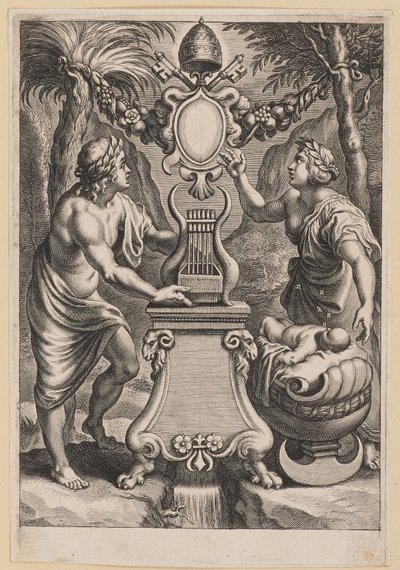 Página de título para M.C. Sarbievski, Lyricorum Libri IV de Cornelis Galle I after Sir Peter Paul Rubens