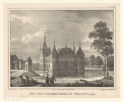 Castillo Bulgersteyn El castillo de Bulgersteijn, así renovado en 1261 (título sobre el objeto) de Cornelis Gerrit Verburgh