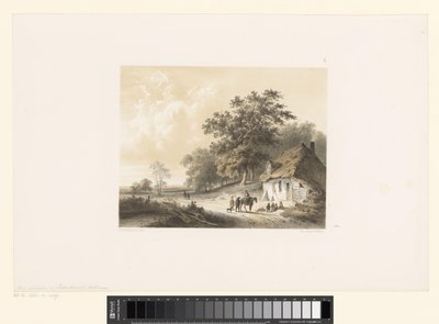 paisaje con casa de Cornelis Gerrit Verburgh