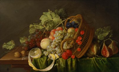 Naturaleza muerta con una canasta de frutas, ca 1654 de Cornelis de Heem