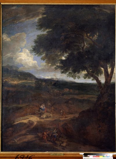 "El regreso de Jacob a la Tierra de Canaán con sus esposas e hijos" (El regreso de Jacob) Pintura de Constantinus Cornelis Huysmans (1648-1727) Museo Estatal de Arte, Tula, Rusia de Cornelis Huysmans