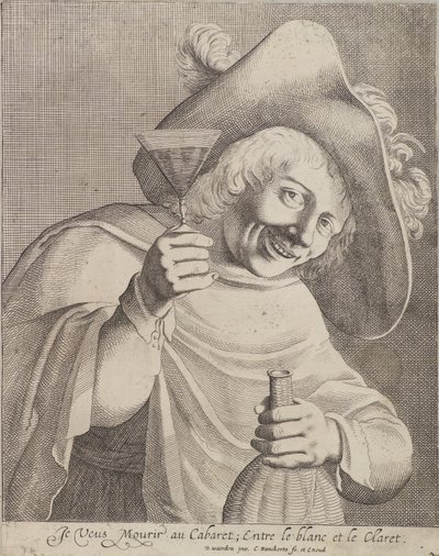 Hombre con un vaso de Cornelis I Danckerts