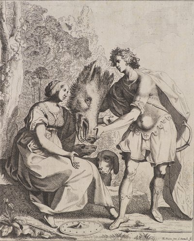 Meleagro y Atalanta de Cornelis I Danckerts