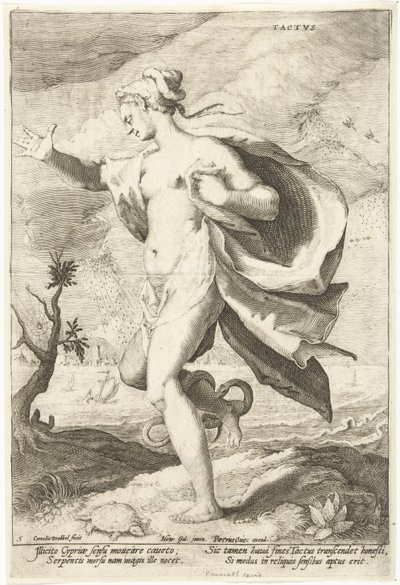 Tactvs (título en objeto) Cinco sentidos (título de la serie) de Cornelis Jacobsz. Drebbel