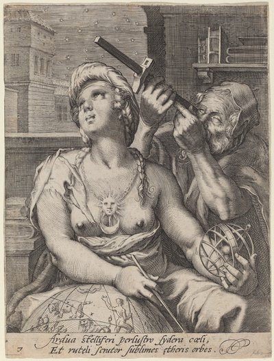 Astronomía de Cornelis Jacobsz Drebbel, after Hendrik Goltzius