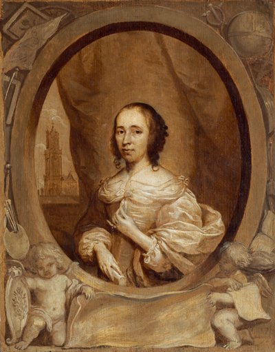 Anna Maria van Schurman de Cornelis Janssens van Ceulen