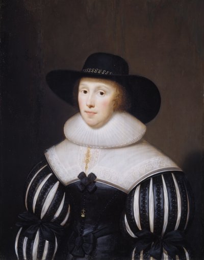 Retrato de Grace Bradbourne, esposa de Thomas Holte, 1627-1700 de Cornelis Janssens van Ceulen