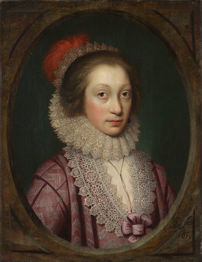 Portrait of a Woman, possibly Elizabeth Boothby de Cornelis Jonson (called Jonson van Ceulen)