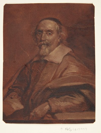 Retrato del pintor Adriaen van Nieulandt de Cornelis Jonson van Ceulen