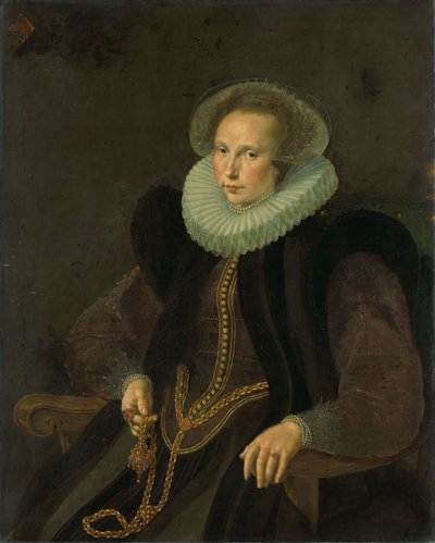 Neerlandés: Griete Jacobsdr van Rhijn (1585-1652). Esposa de Jacob Cornelisz Banjaert, llamado van Neck Retrato de Griete Jacobsdr van Rhijn (1585-1652). Esposa de Jacob Cornelisz Banjaert, llamado van Neck de Cornelis Ketel