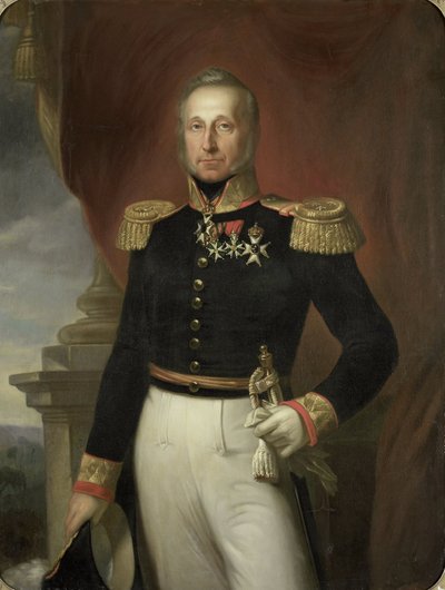 Retrato de Dominique Jacques de Eerens, Gobernador General de las Indias Orientales Holandesas de Cornelis Kruseman (copy after)