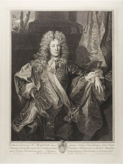 Retrato de Henning Meyercron de Cornelis Martinus Vermeulen