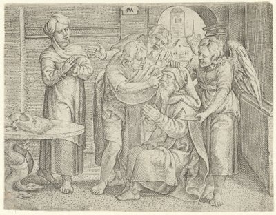 Curación de Tobías Historia de Tobías (título de la serie) de Cornelis Massijs