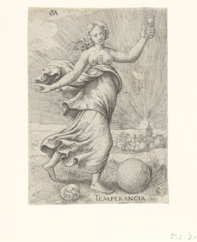 templanza Temperancia (título sobre objeto) Las virtudes (título de la serie) de Cornelis Massijs