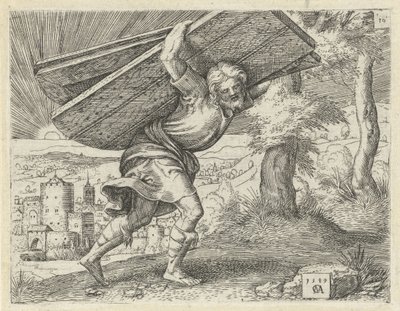 Sansón lleva las puertas de Gaza Historia de Sansón (título de la serie) de Cornelis Massijs