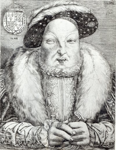 Retrato de Enrique VIII, 1548 de Cornelis Massys