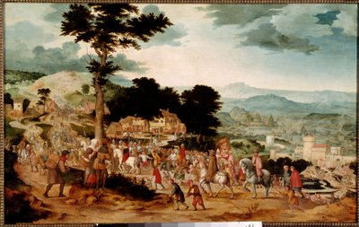 El camino al Calvario de Cornelis Massys