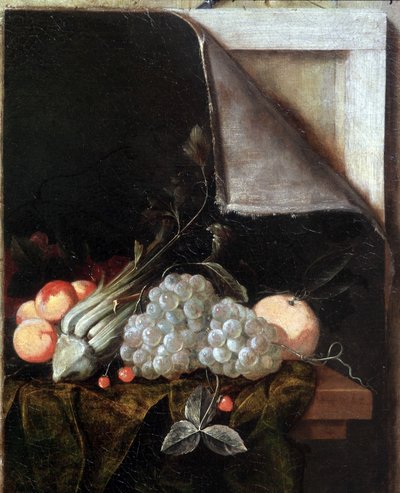 Bodegón en trampantojo (detalle) de Cornelis Norbertus Gysbrechts