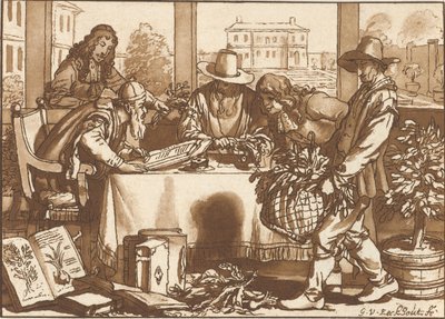 botánico de Cornelis Ploos van Amstel (signed by artist)