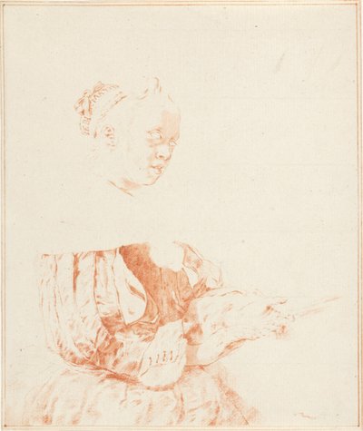 teclista de Cornelis Ploos van Amstel (signed by artist)
