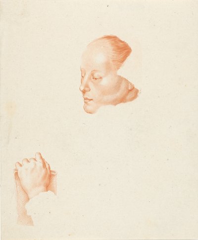 Retrato de una mujer joven de Cornelis Ploos van Amstel (signed by artist)