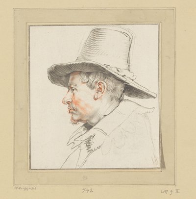 Retrato de un hombre desconocido de Cornelis Ploos van Amstel (signed by artist)