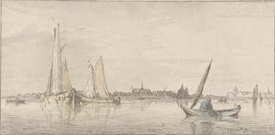 vista del rio de Cornelis Ploos van Amstel (signed by artist)