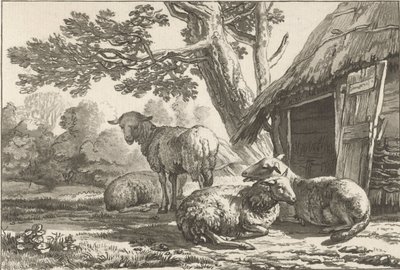 aprisco de Cornelis Ploos van Amstel (signed by artist)
