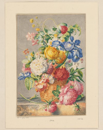 Bodegón de flores de Cornelis Ploos van Amstel