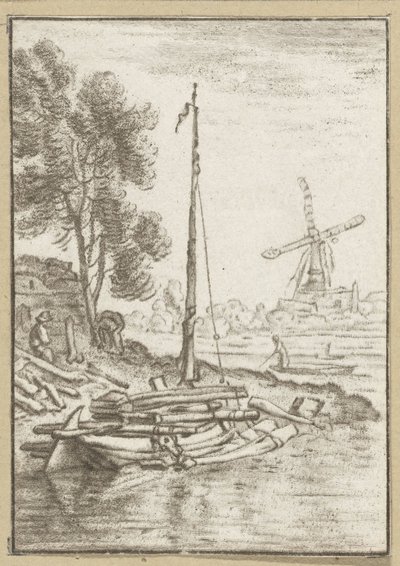 Río sinuoso Trabajo impreso (título de la serie) de Cornelis Ploos van Amstel