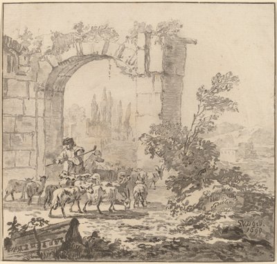 Rebaño de cabras de Cornelis Ploos van Amstel