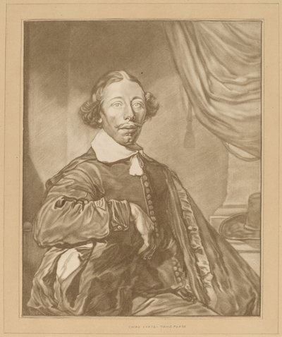 Retrato de un hombre sentado de Cornelis Ploos van Amstel