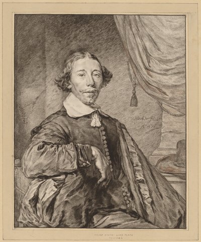 Retrato de un hombre sentado de Cornelis Ploos van Amstel