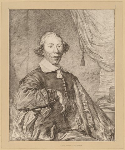 Retrato de un hombre sentado de Cornelis Ploos van Amstel