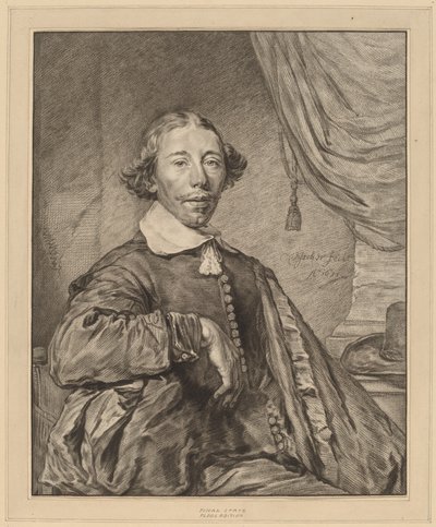 Retrato de un Hombre Sentado de Cornelis Ploos van Amstel