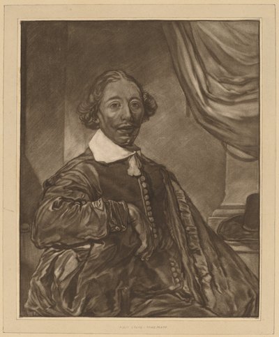 Retrato de un hombre sentado de Cornelis Ploos van Amstel