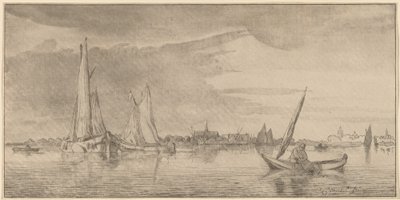 Río con ciudad de Cornelis Ploos van Amstel
