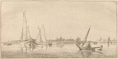 Río con Ciudad de Cornelis Ploos van Amstel