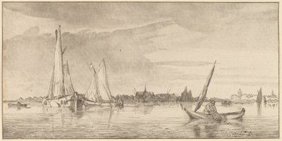 Río con Ciudad de Cornelis Ploos van Amstel