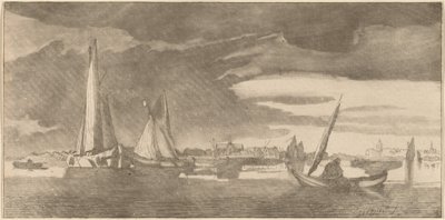 Río con ciudad de Cornelis Ploos van Amstel