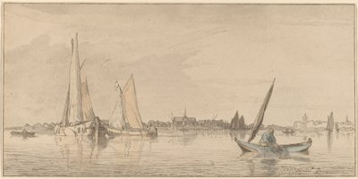 Río con ciudad de Cornelis Ploos van Amstel