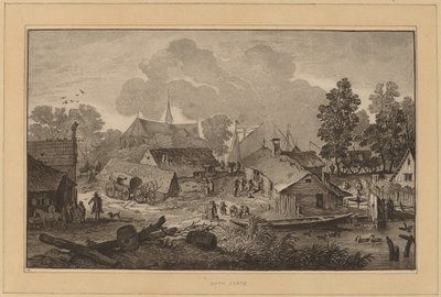 Pueblo con Estanque de Cornelis Ploos van Amstel