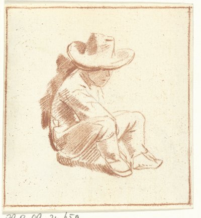 chico sentado de Cornelis Ploos van Amstel