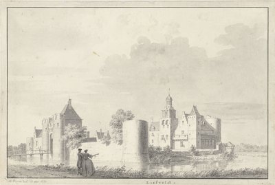 Castillo de Liesveld cerca de Groot-Ammers en Alblasserwaard de Cornelis Pronk