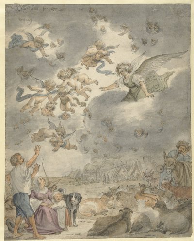 El anuncio a los pastores de Cornelis Saftleven