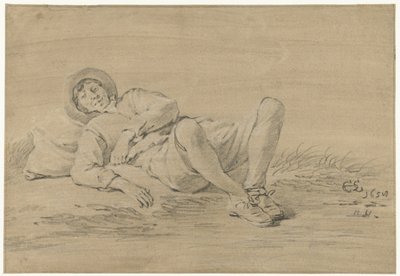 Joven reclinado de Cornelis Saftleven